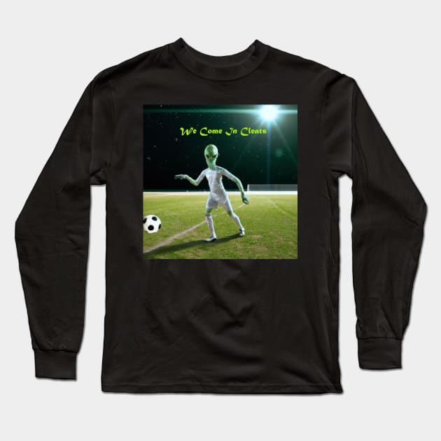 We Come In Cleats Long Sleeve T-Shirt by BoldlyYouTees